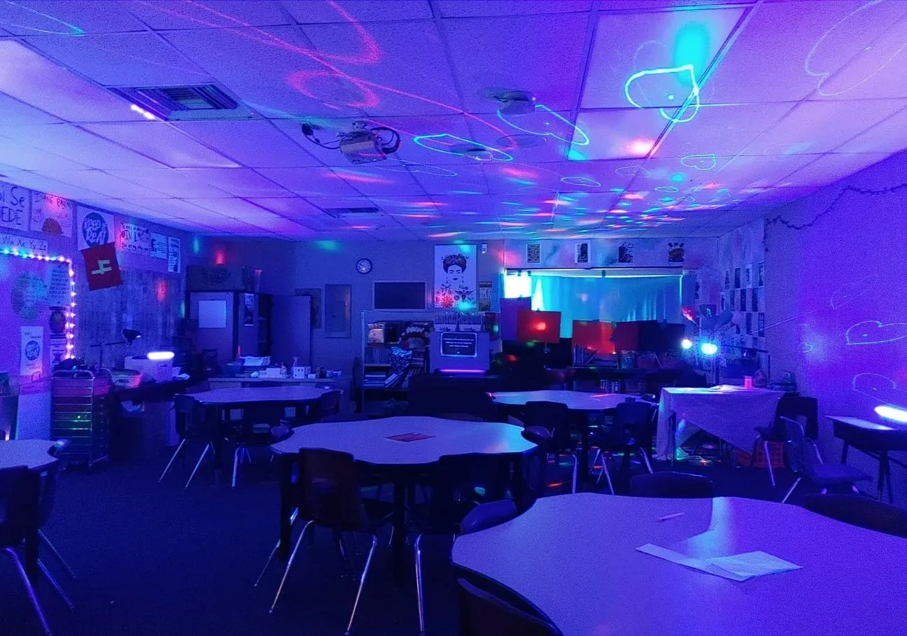 Black Party Lights Indoor With Strobe Lights