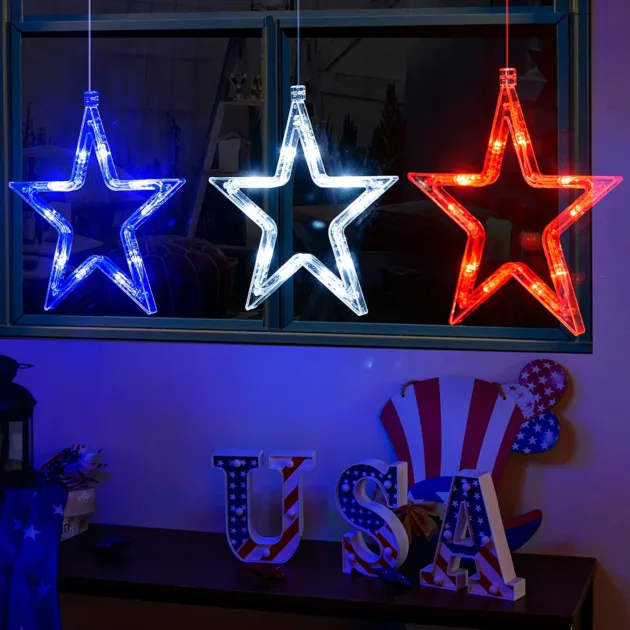 Lights For 4th Of July Usa Hanging Lights Decoration