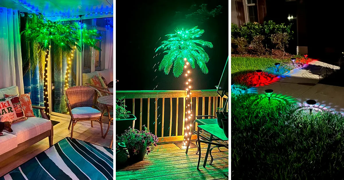Tropical Party Lights: Festive Vibes for Celebrations