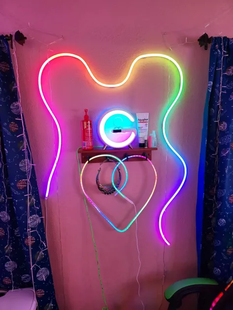 Colorful Wall Mounted Led Rope Lights That Change Color