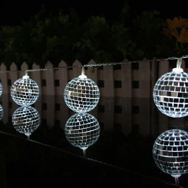 Disco Mirror Ball String Lights