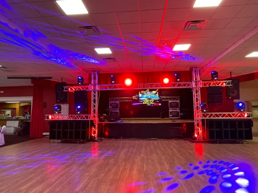 Red Blue Strobelight Stage Dancefloor Led Lights For Parties