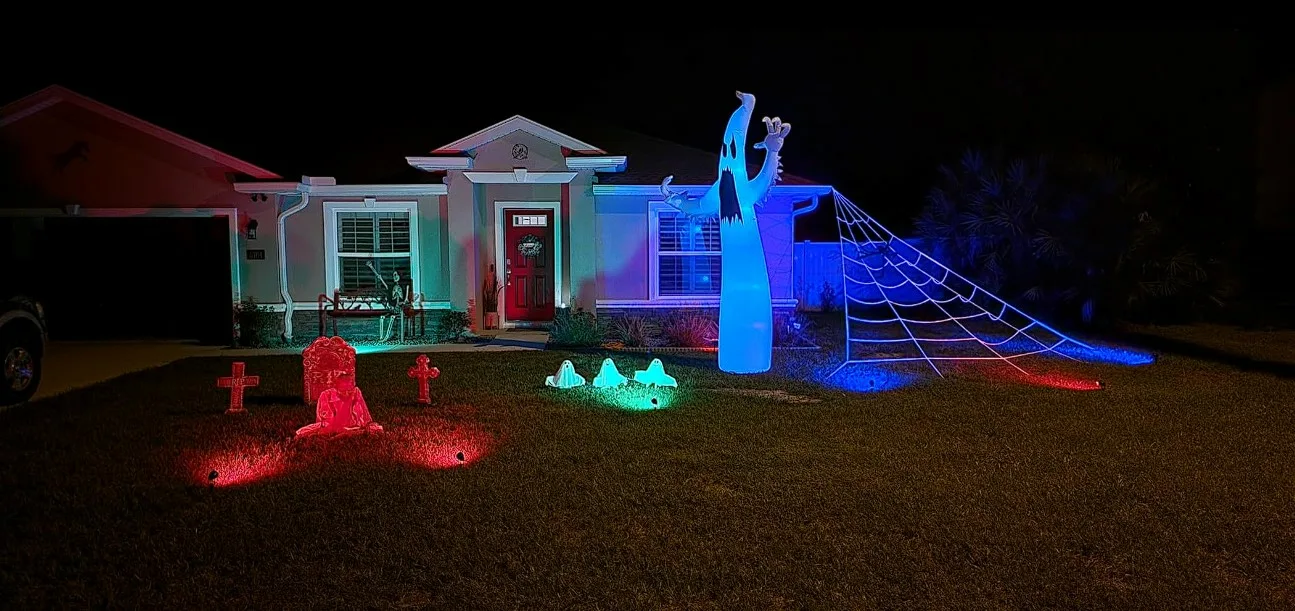 Outdoor Lights For Halloween Front Lawn Decoration