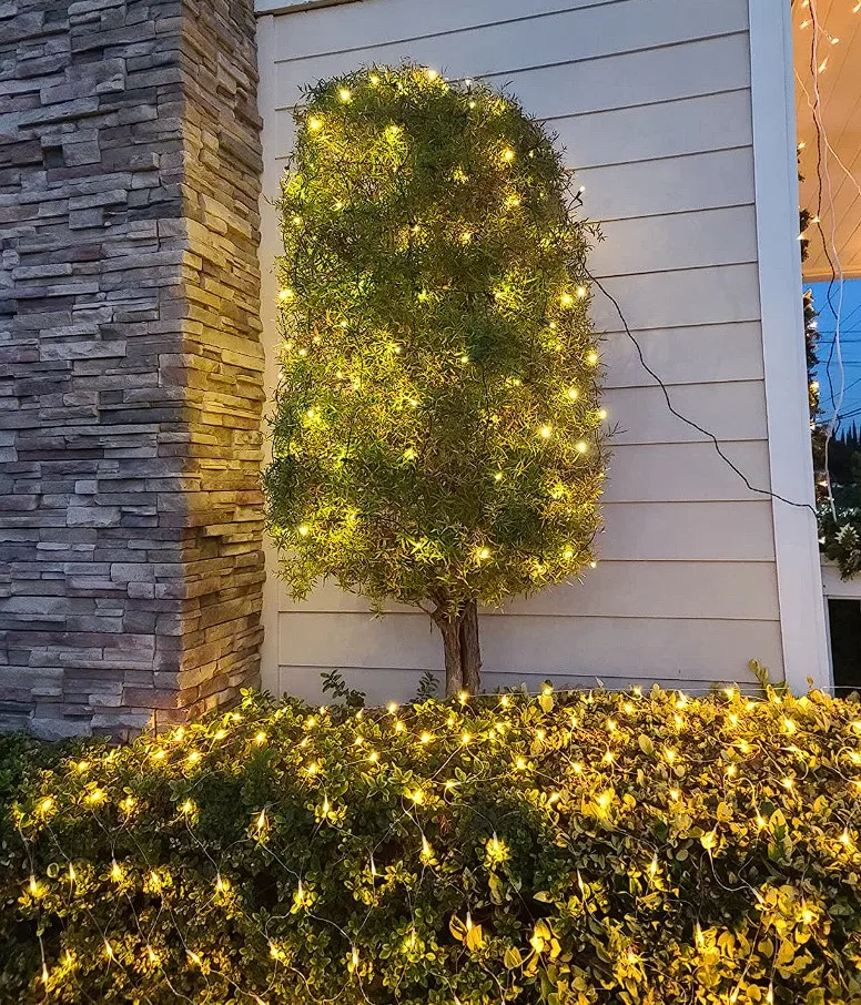 Led Net Lights Outdoor Plant Decorations