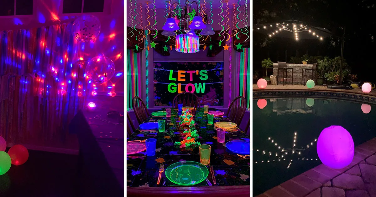 4 Ways To Decorate Your Events With Glow Party Lights